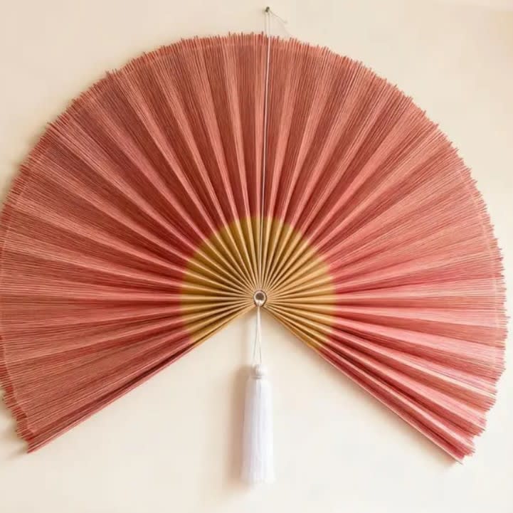 Decorative Hanging Fan For Tea Rooms Wall-Mounted Craft Fan Creative Decorative Hanging Ornament
