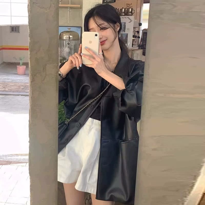 Women's Fashionable Loose All-match Jacket view 3