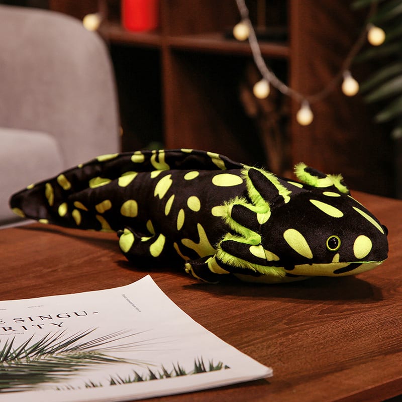 Cute Spotted Hexagonal Dragon Plush Salamander Doll Dinosaur Doll view 11