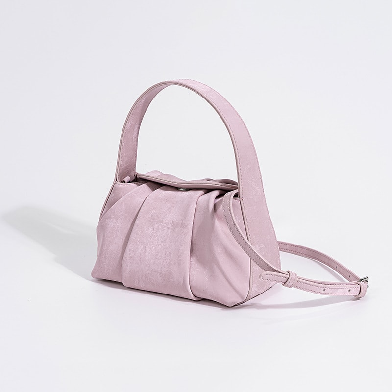 Women's Satin Cowhide Crossbody Retro Handbag view 16