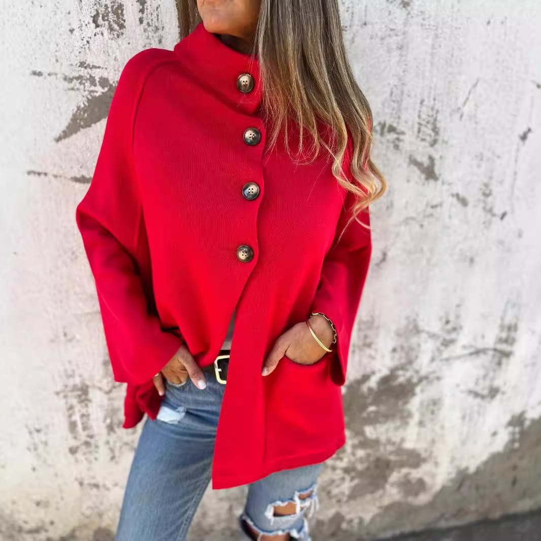 Ins Single Breasted Lapel Knitted Coat Fashion Pocket Long Sleeve Cardigan  Jacket Women's Clothing view 6