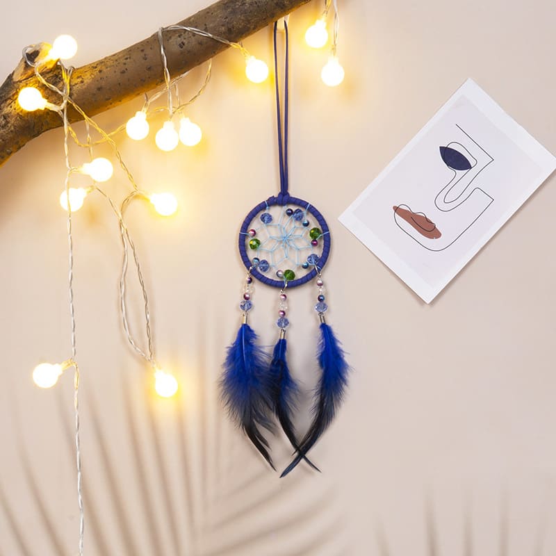 Indian Style Creative Blue Decoration Dream Catcher view 10