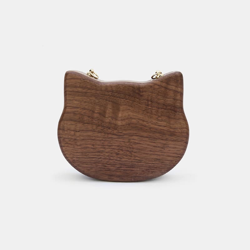 Log Creative Trendy Personalized Solid Wood Shoulder Crossbody Bag view 4