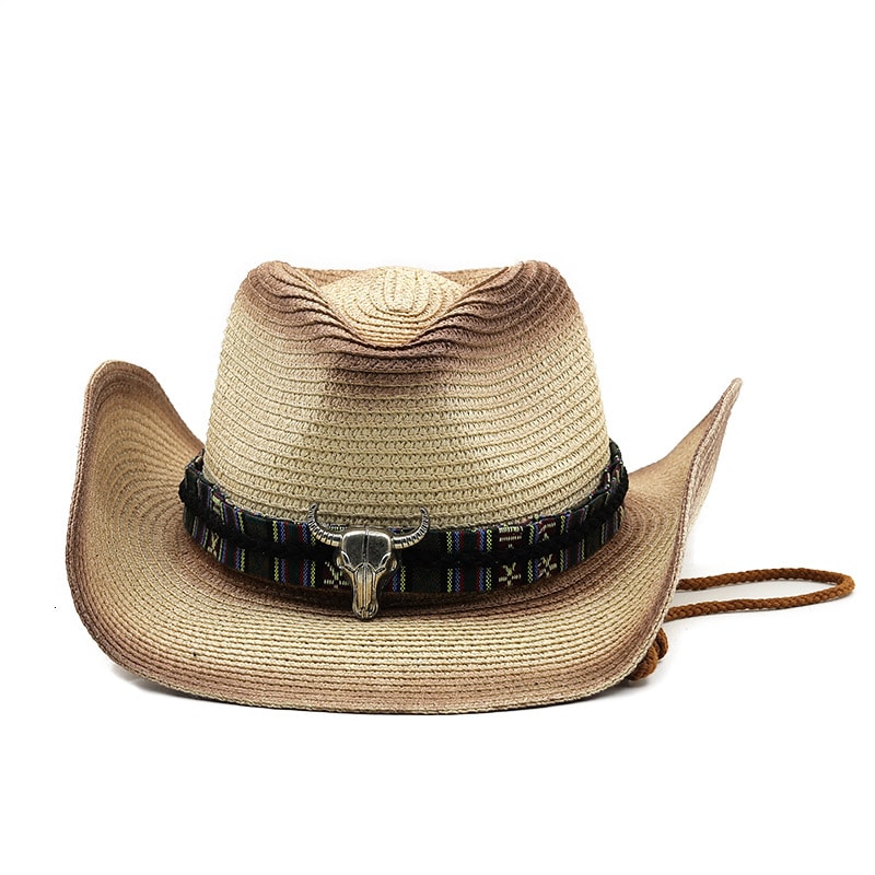 Denim Ethnic Style Straw Hat Men And Women Outdoor view 28