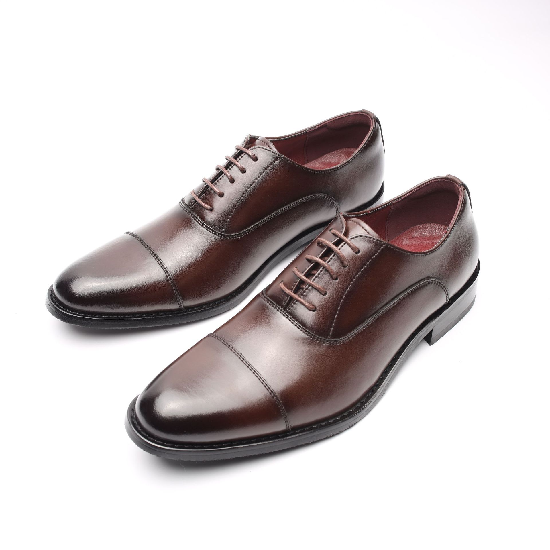 Men's Dress Shoes Inner Height Increasing Leather Shoes British Style view 2