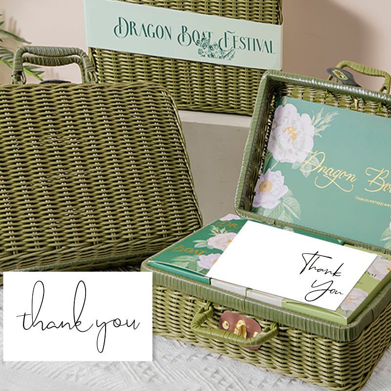 Simple Gift Packaging Greeting Coated Paper Card view 10