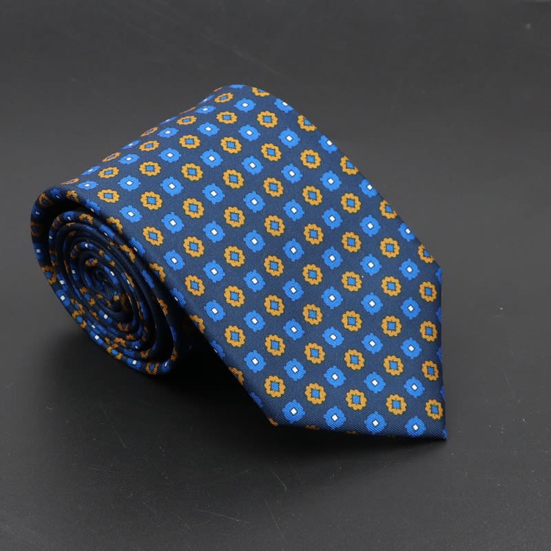 Super Soft Bohemian Silk Ties Men's Fashion 75mm Necktie view 27