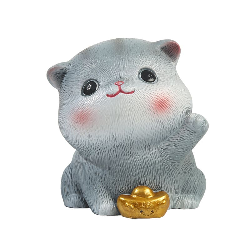 Cartoon Cute Cat Children's Room Cute Resin Decorations view 5