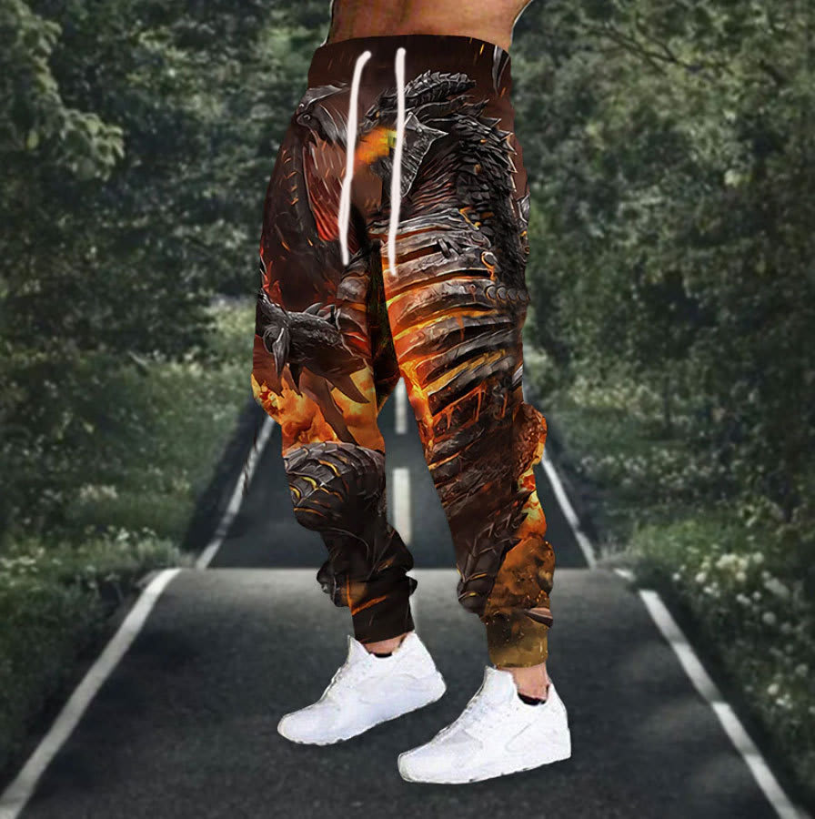 Animal Pattern Ankle Banded Pants view 2