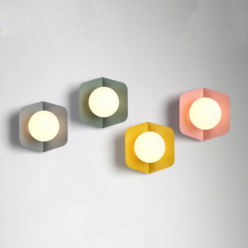 Color Macaron Corridor Aisle Wall Lamp view 6