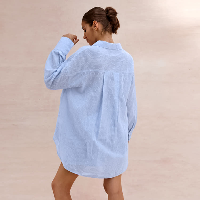 Jacquard Shirt Shorts Suit Women's Loose view 5