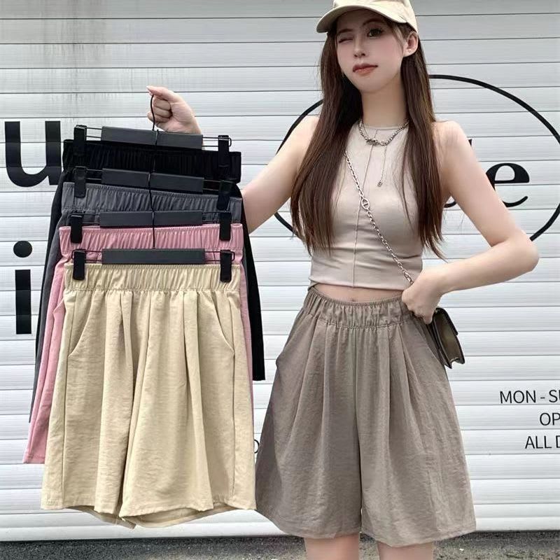Summer Thin Loose High Waist Casual Japanese Shorts view 2