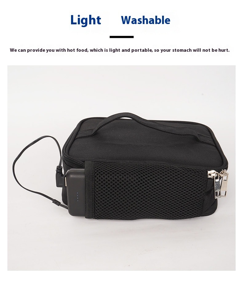 USB Heating Lunch Outdoor Bento Thermal Bag Convenient And Easy To Carry view 7