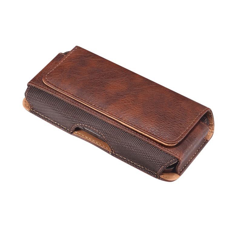 Buckle Waist Hanging Mobile Phone Bag Leather Case Belt Horizontal view 4