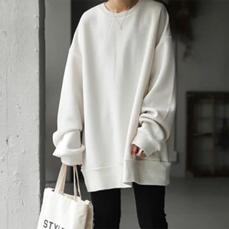 Women's Pullover Round Neck Loose Sweater view 4