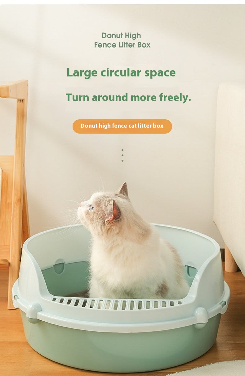 Anti-splash Semi Closed Litter Box view 15