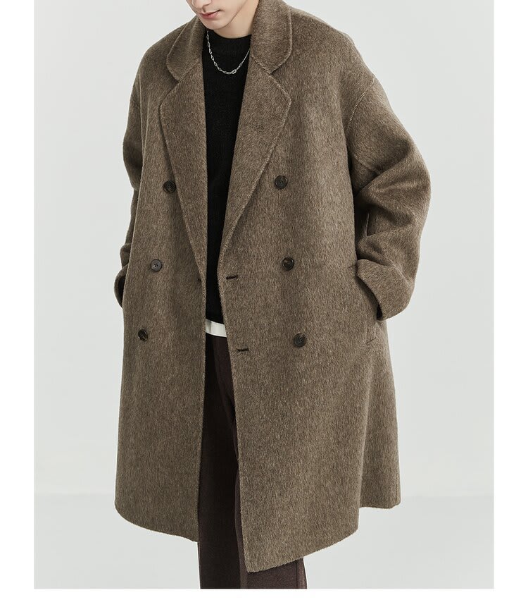 Double-sided Woolen Coat Men's Mid-length view 4