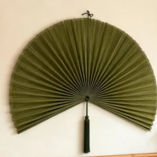 Decorative Hanging Fan For Tea Rooms Wall-Mounted Craft Fan Creative Decorative Hanging Ornament view 2