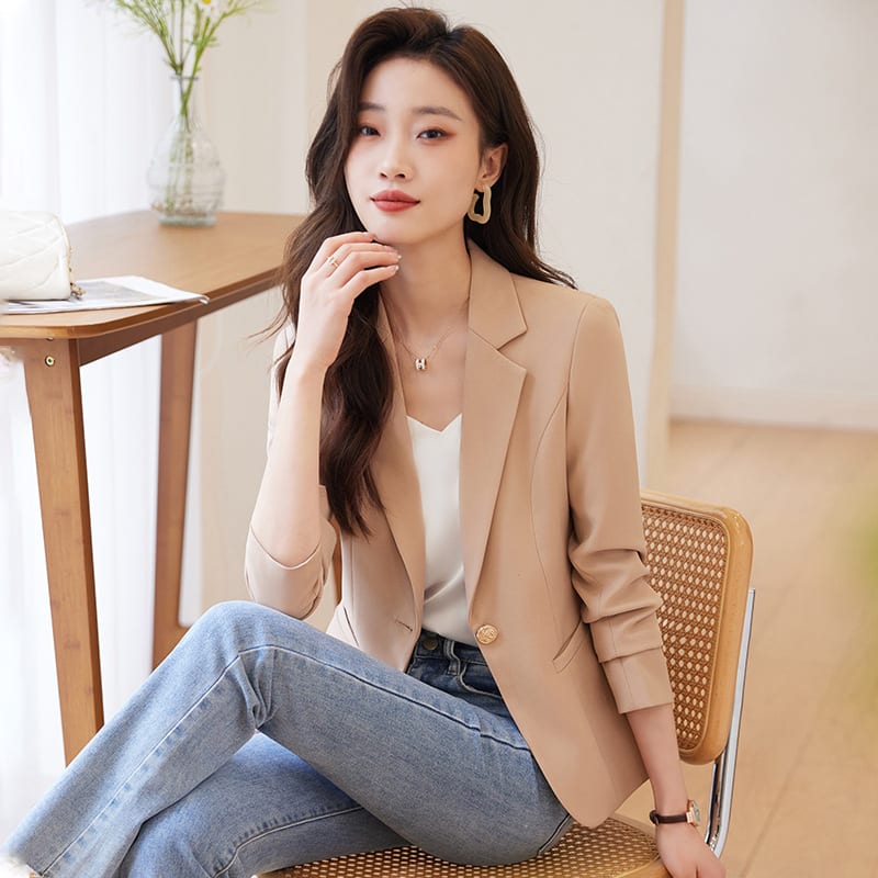 Temperament Office Wear Sense Fashion Slim-fitting Suit Top view 10