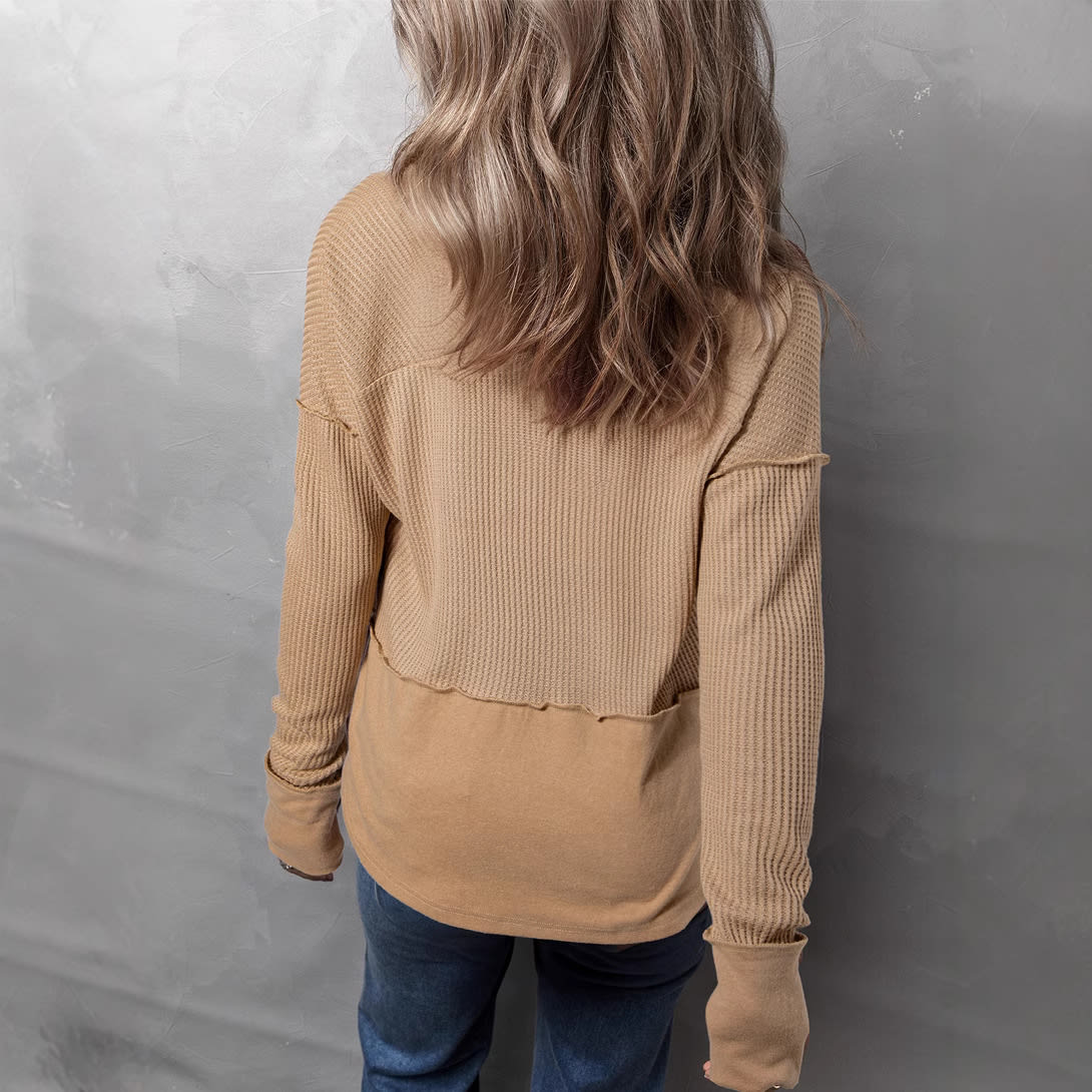 Autumn And Winter New Solid Color Loose Sweater Women's Top view 5