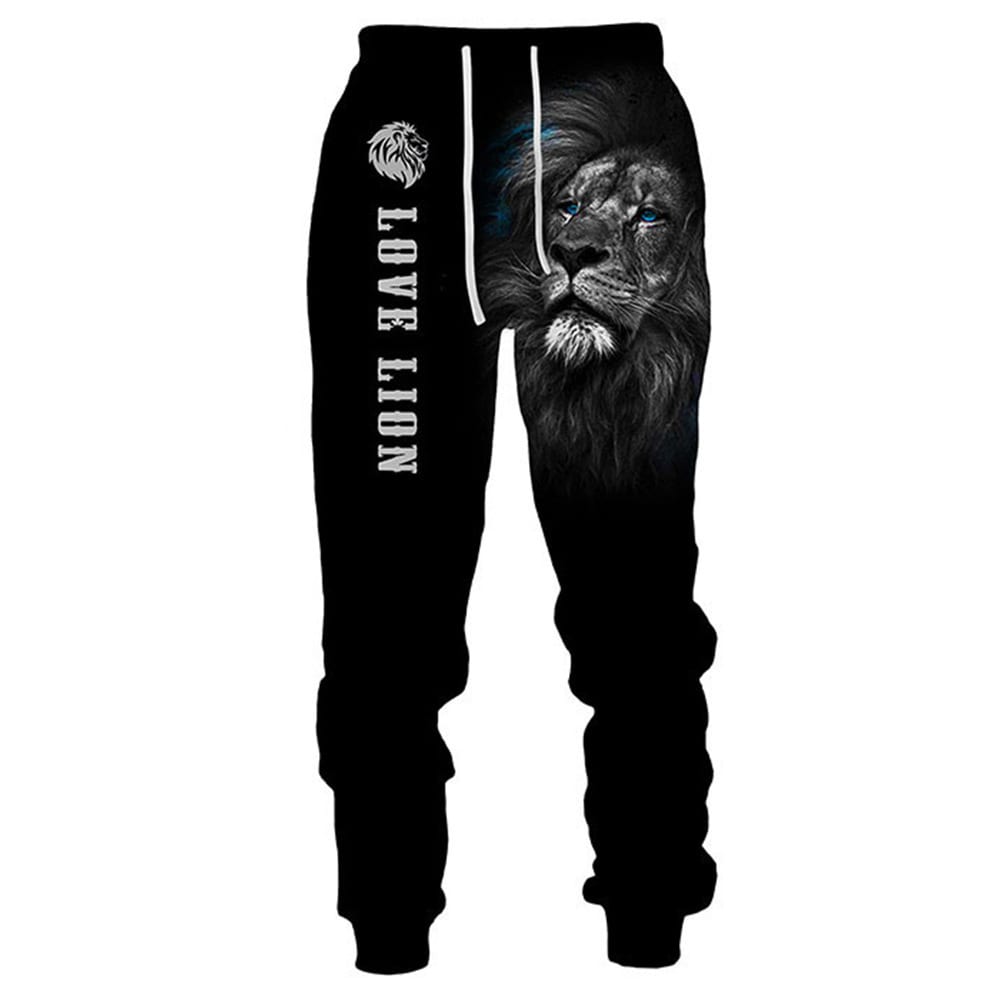 Animal Pattern Ankle Banded Pants view 6