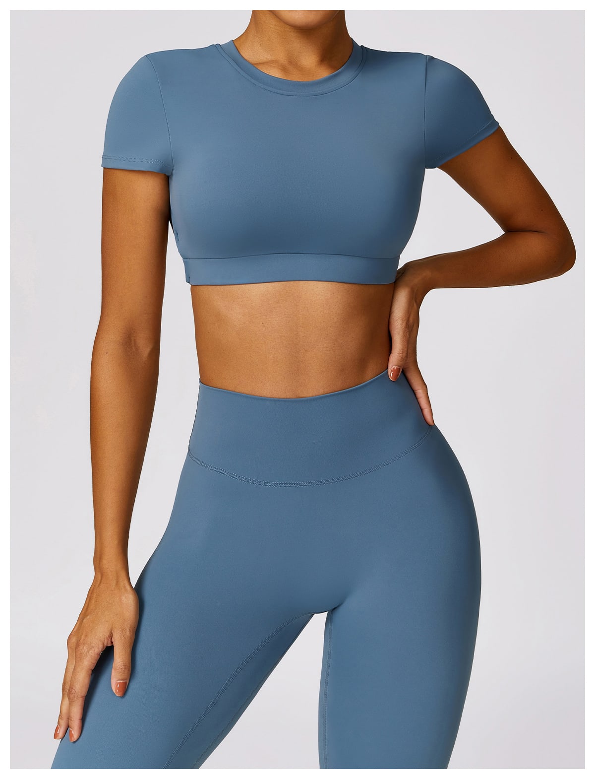 Women's Brushed Back Skinny Running Sports Outerwear Quick-drying Workout Clothes Suit view 16