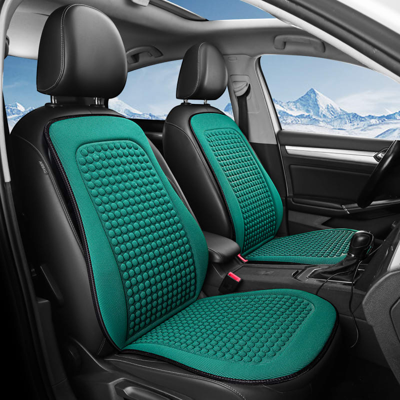 Cool Silk Tie-free Seat Cushion Car Frontco-driving Single Massage view 16