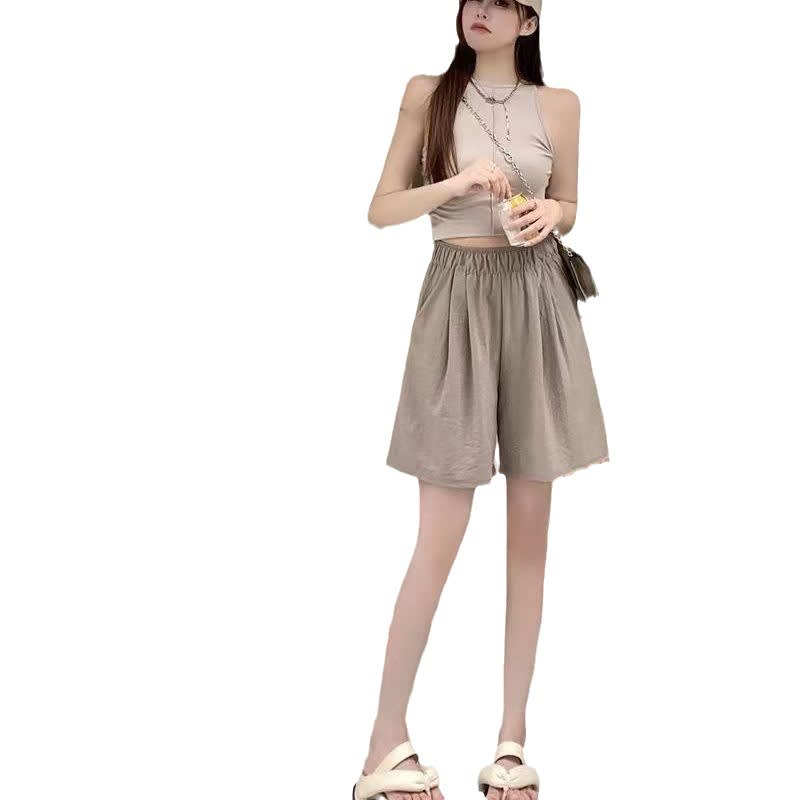 Summer Thin Loose High Waist Casual Japanese Shorts view 10