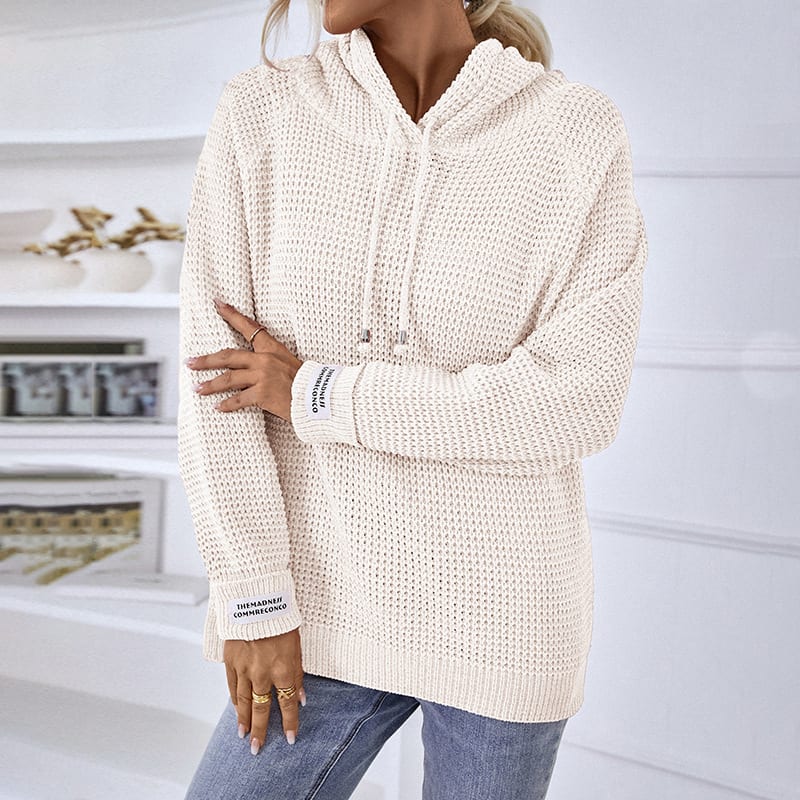 Women's Solid Color Pullover Knitted Sweater view 3