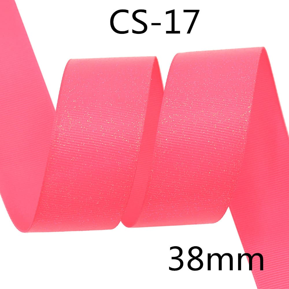 Sprinkle Colorful Glittering Powder Scene Decoration Gift Packaging Ribbed Band Silk Ribbon Webbing view 11