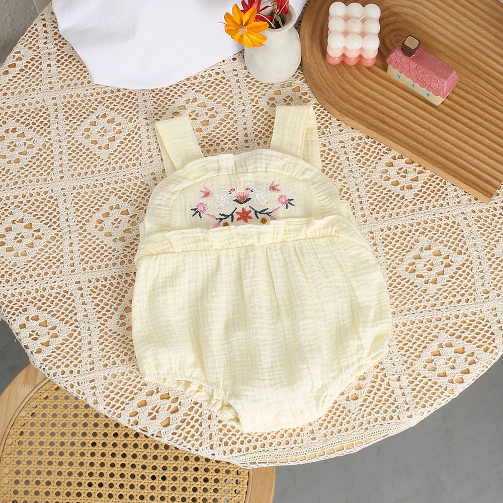 Girls' Sleeveless Sling Thin Bodysuit view 9