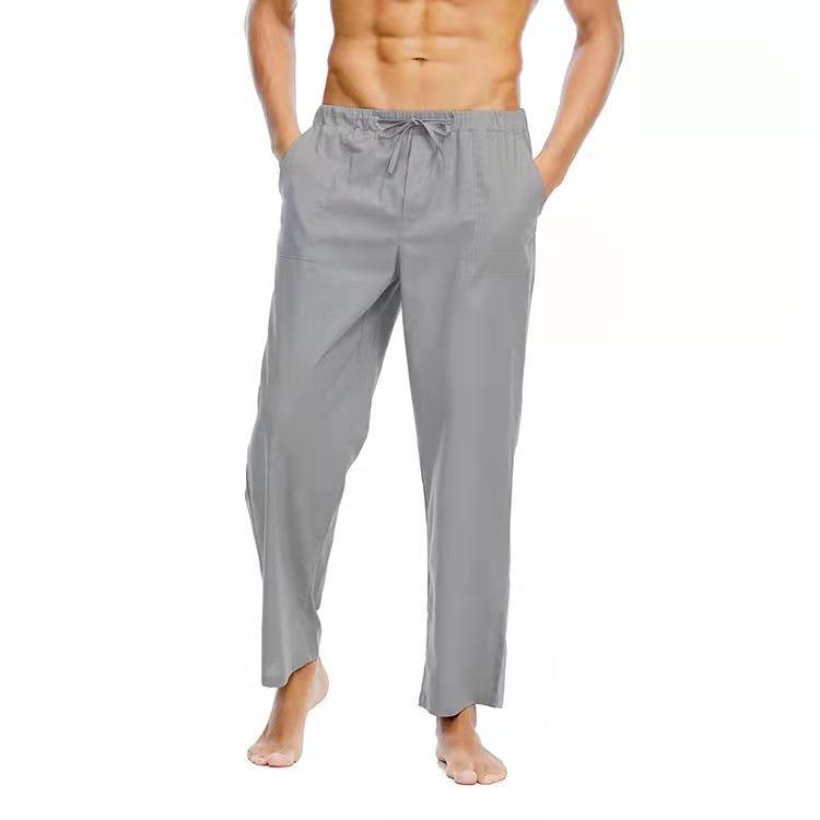 Casual Linen Cotton Trousers For Men view 3