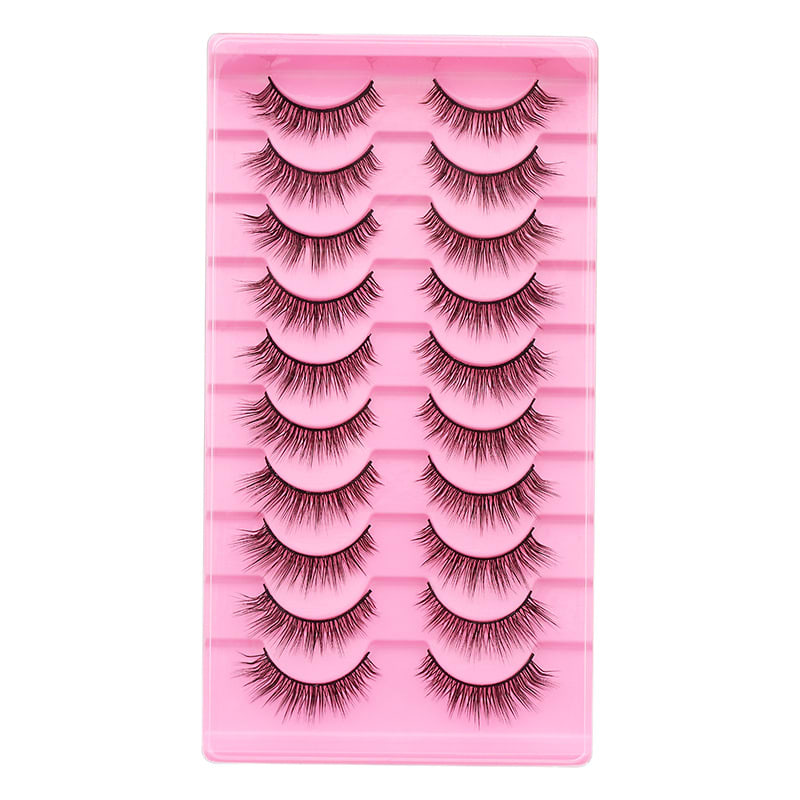 10 Pairs Of False Eyelashes With Natural And Thick Curl view 10