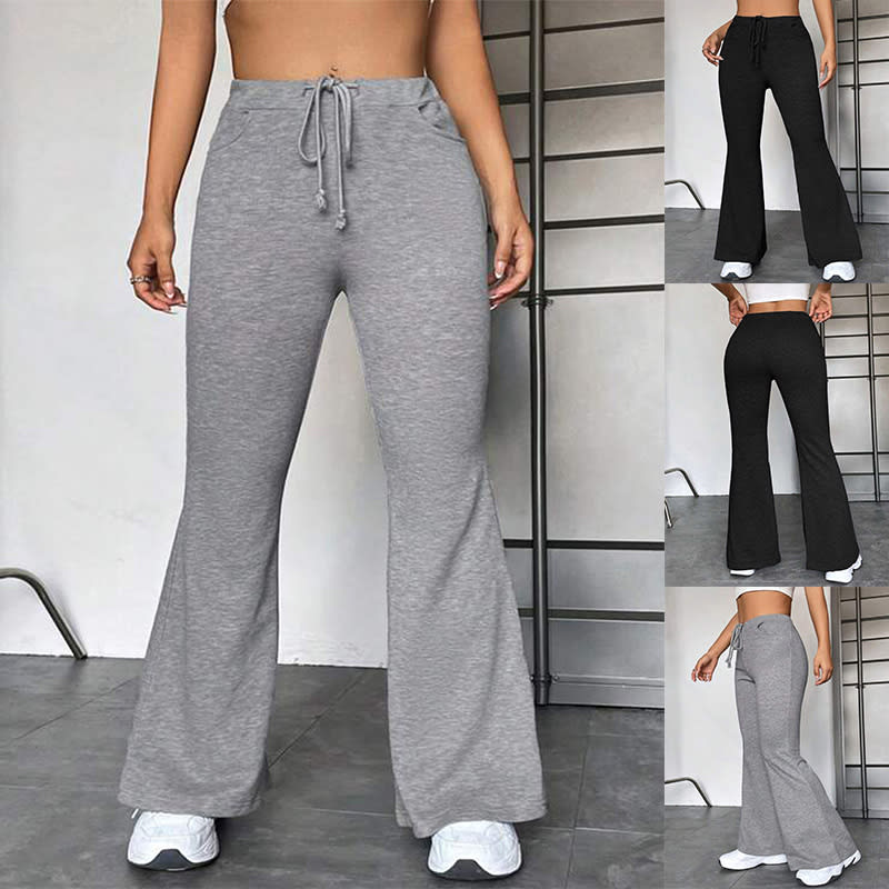 European And American Stitching Yoga Exercise Pants Outdoor Casual Flared Pants view 5