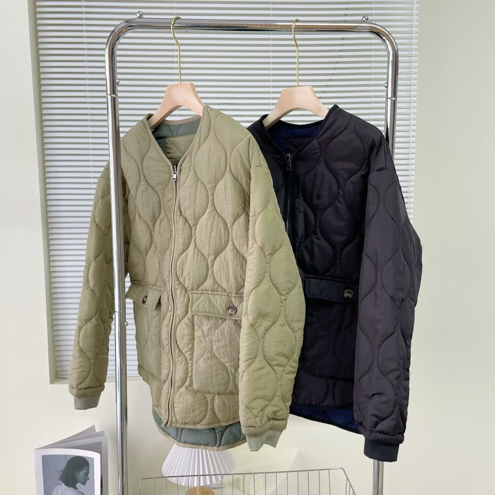 Women's Retro Double-sided Cotton-padded Jacket Thin view 7