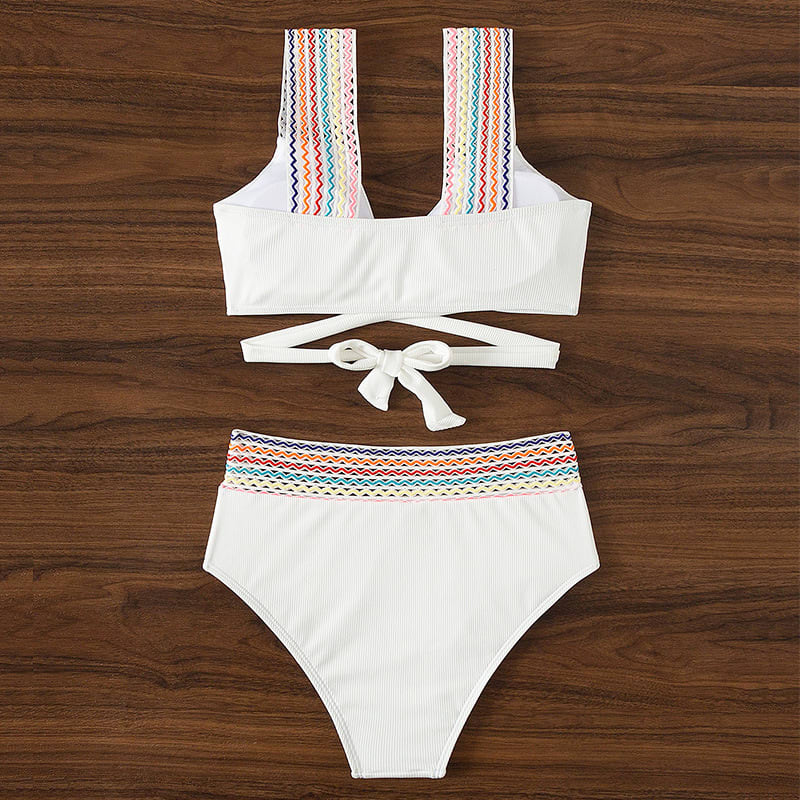 Bikini Swimsuit Backless Slim Fit Triangle Split Suit view 9