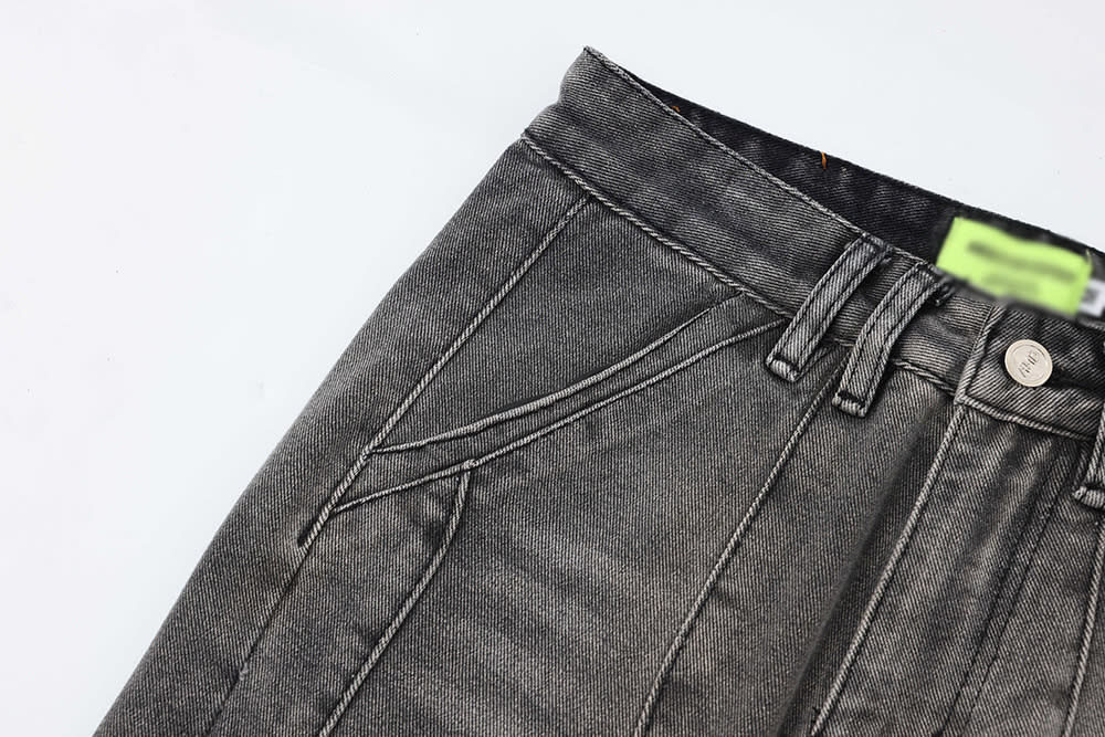 Fashion Tie-dye Gradient Denim Trousers Men view 17