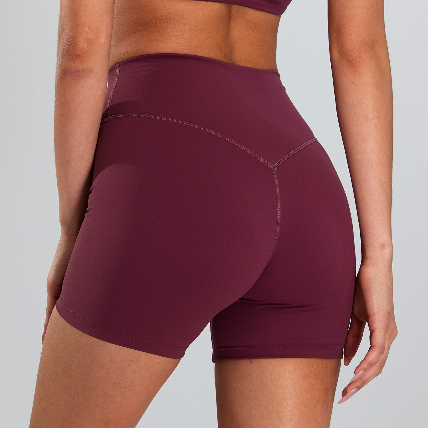 Nude Feel Quick-drying Breathable Yoga Shorts Belly Contracting Fitness Pants view 9