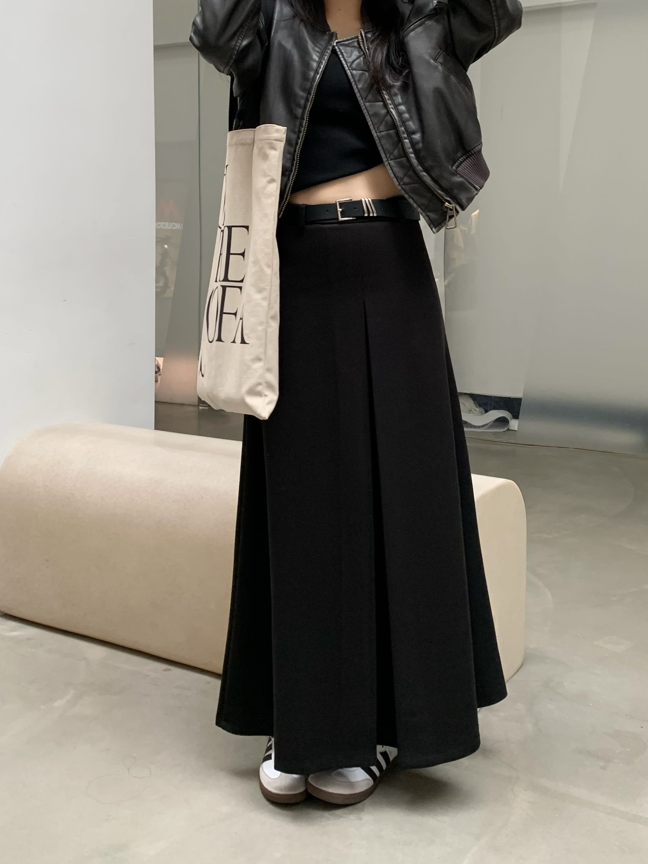 Thickened, Sanded Fabric Textured Skirt Autumn view 5