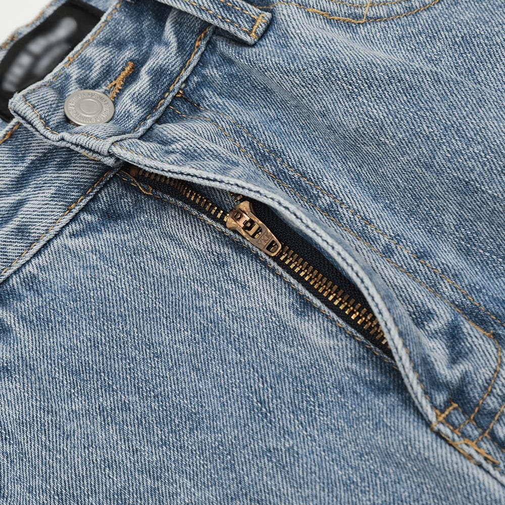 Fashion Knee Hole Denim Trousers Men view 7