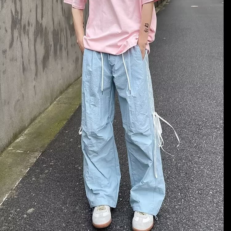 Quick-drying Three-bar Pants Niche Straight Loose Casual Sports Pants view 4