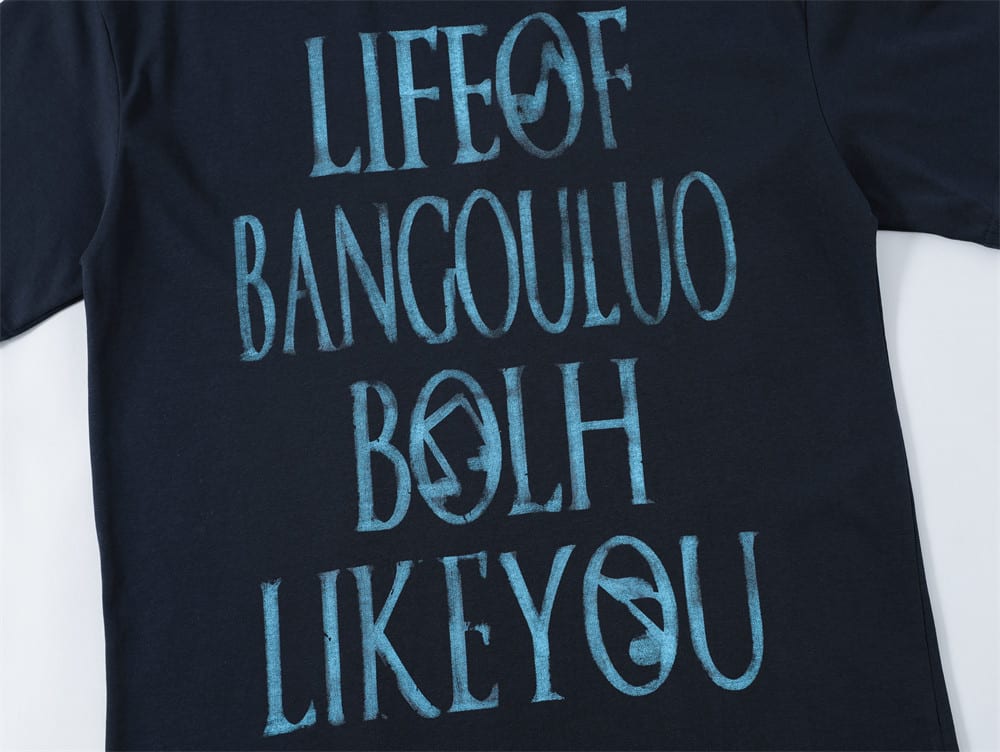 Fashion Letter Print Short-sleeve T-shirt Men view 3