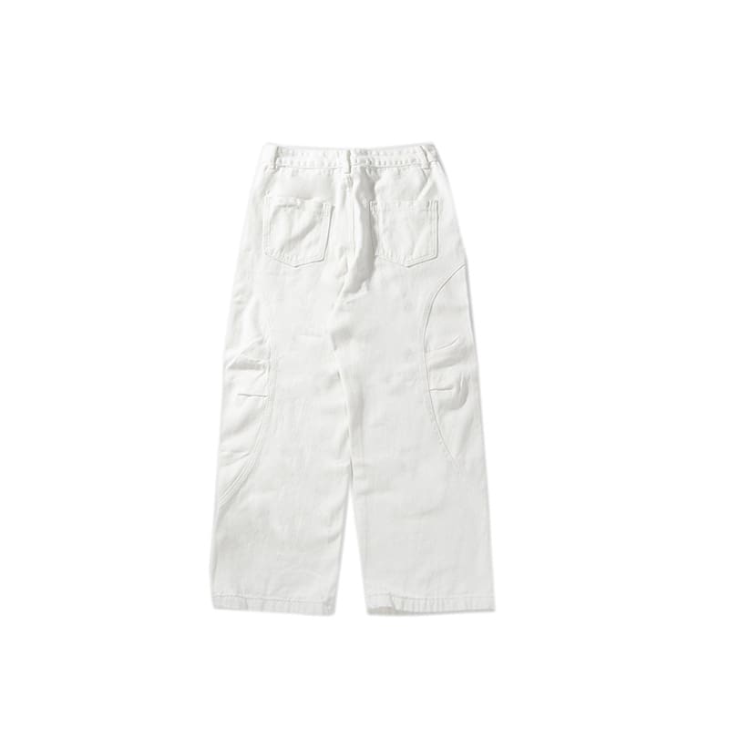 Japanese Curved Soft Pleat Casual Pants All-match Neutral view 5