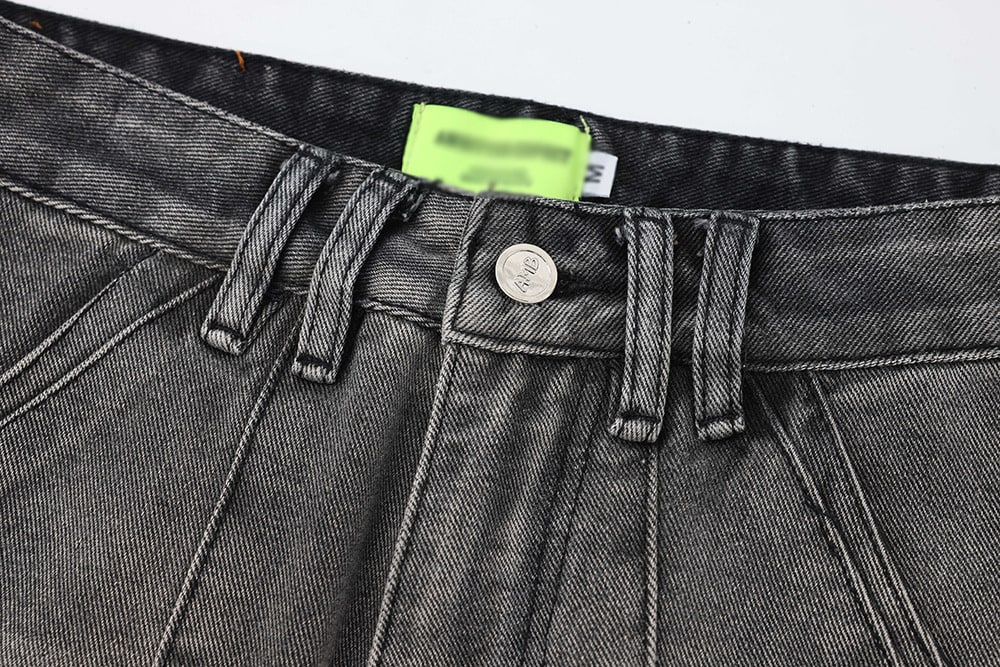 Fashion Tie-dye Gradient Denim Trousers Men view 13