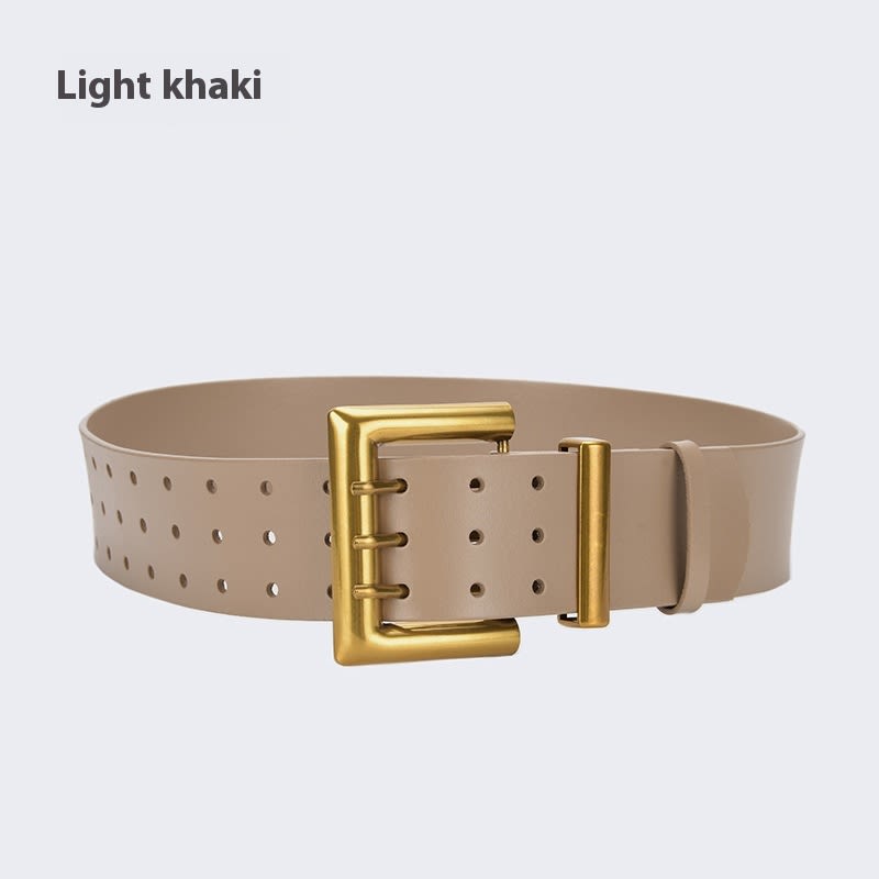 Three Button Waist Belt With Personalized Decorative Needle Buckle view 6