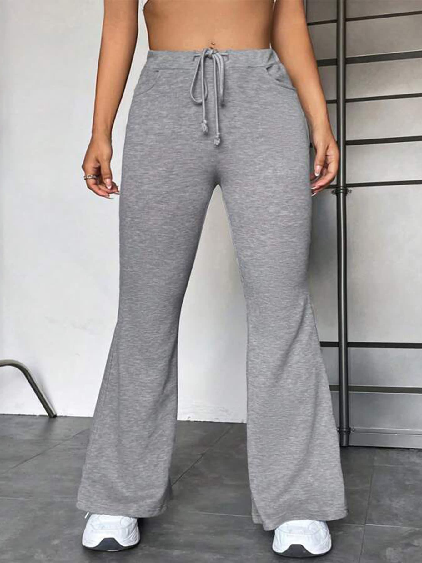 European And American Stitching Yoga Exercise Pants Outdoor Casual Flared Pants view 7