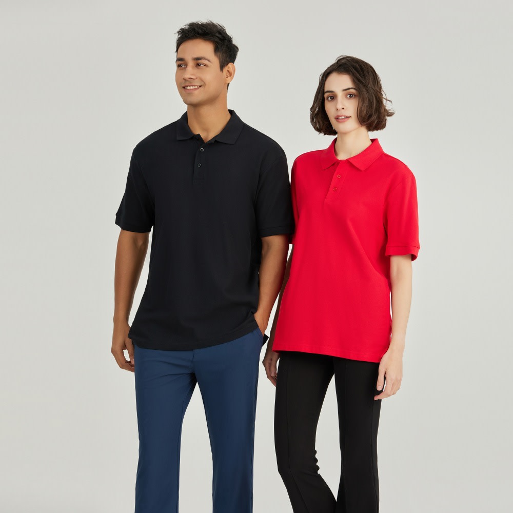 Cotton Short Sleeve Polo Shirt Work Clothes Cultural Embroidery view 17