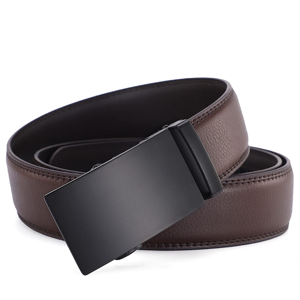 Men's All-match Automatic Buckle Cowhide Belt view 2