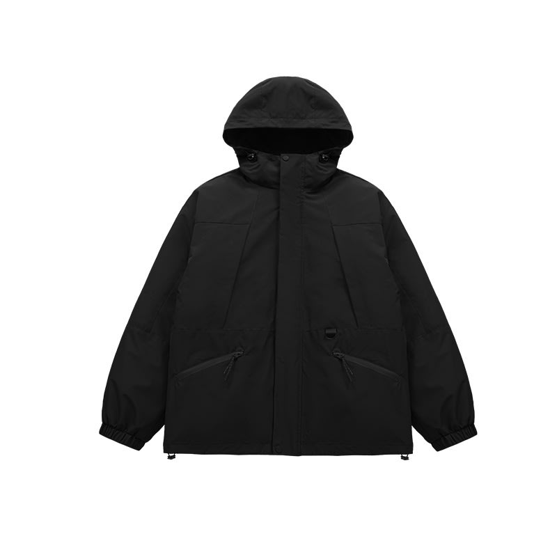 Outdoor Three-in-one Fleece-lined Thickened Removable Three-proof Two-piece Down Cotton Jacket view 7