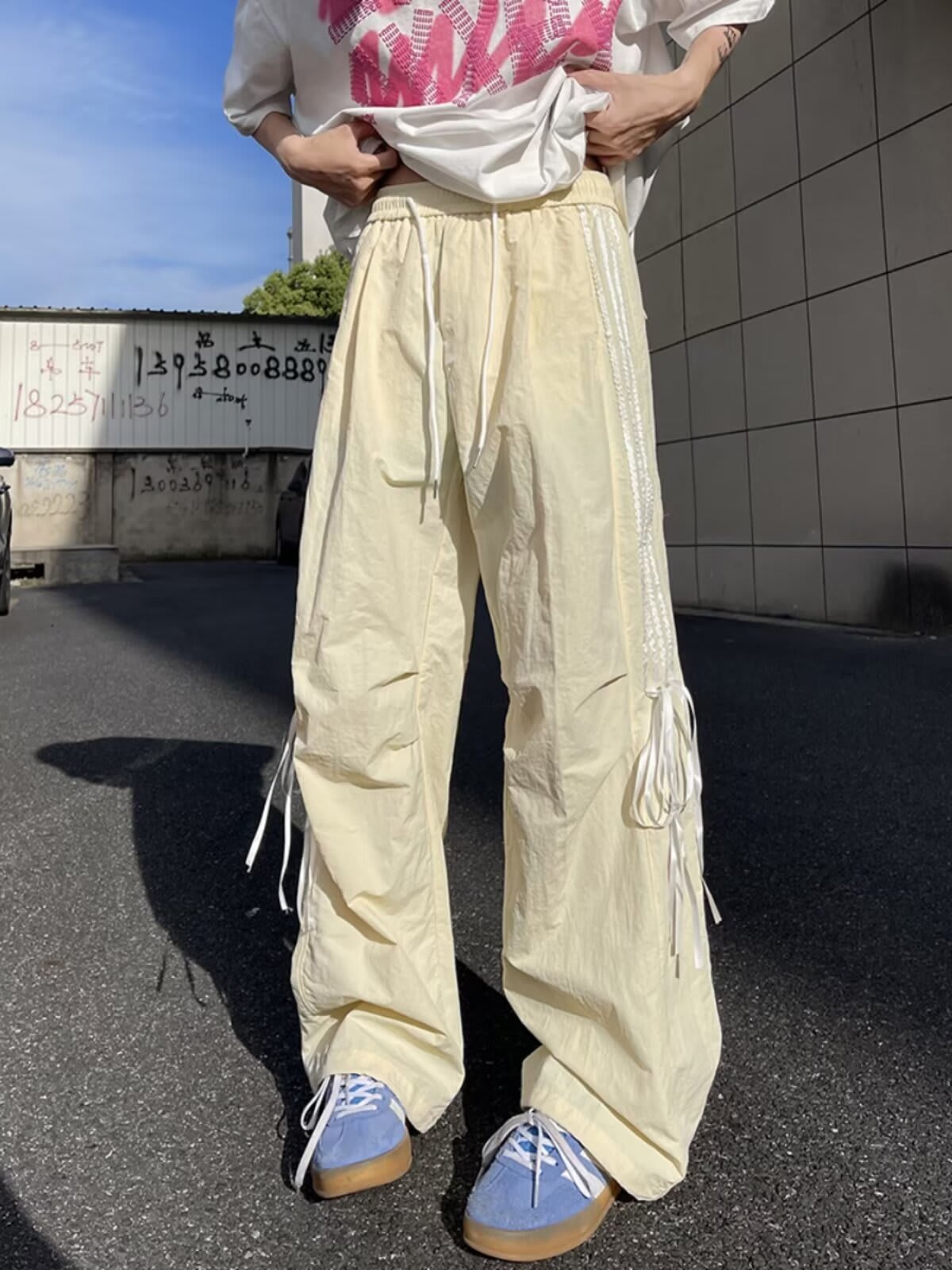 Quick-drying Three-bar Pants Niche Straight Loose Casual Sports Pants view 13